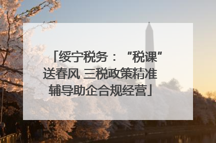 绥宁税务：“税课”送春风 三税政策精准辅导助企合规经营